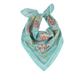 Blossom Reverie Bandana - Teal
