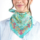 Garden Veil Bandana - Teal
