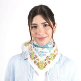 Garden Veil Bandana - White