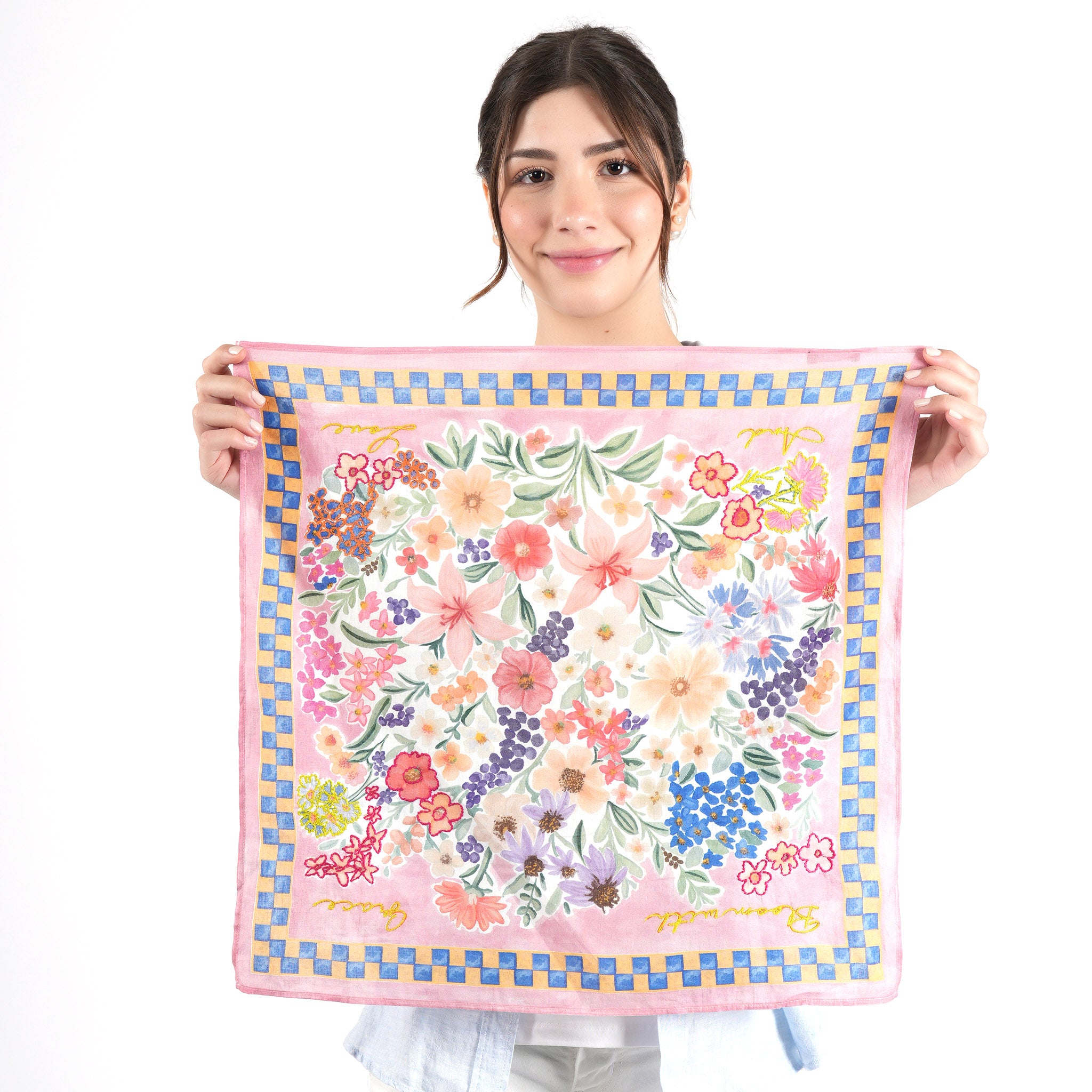 Bloom with Grace and Love Bandana - Pink