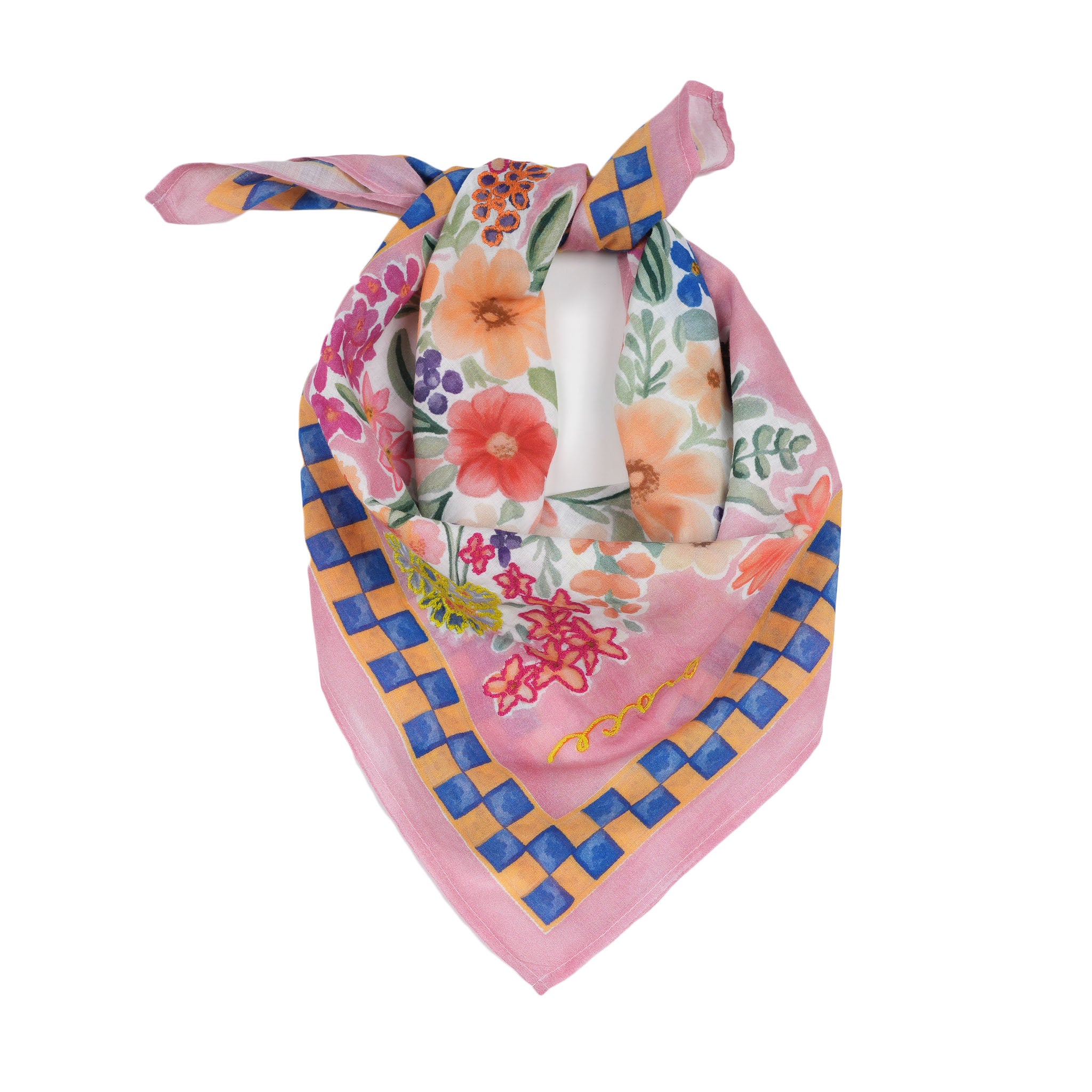 Bloom with Grace and Love Bandana - Pink