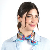 Bloom with Grace and Love Bandana - Sky Blue