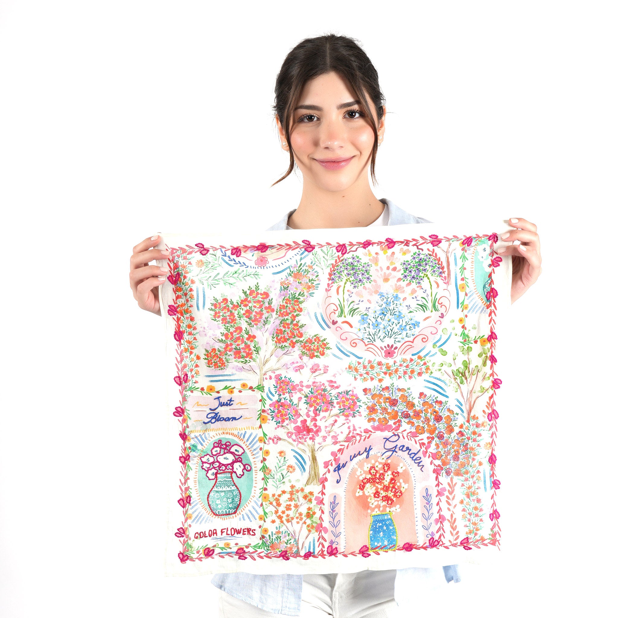 Spring Scatter Bandana - Orange