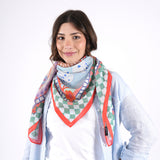 Curated Curiosities Square Scarf - Red