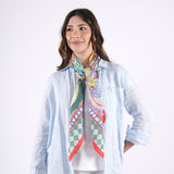 Curated Curiosities Square Scarf - Red