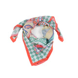 Curated Curiosities Square Scarf - Red