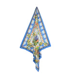 Capri Postcard Square Scarf - Blue