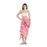Blooming Peonies Scarf - Red
