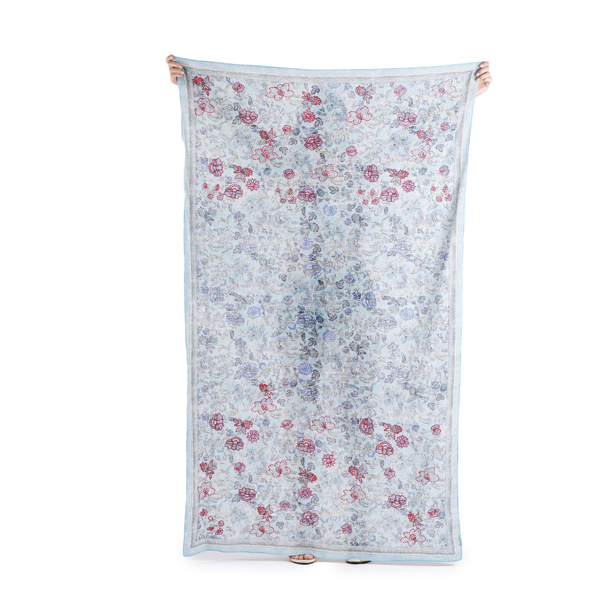 Blossom Reverie Scarf - Blue
