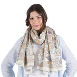 Blossom Reverie Scarf - Teal