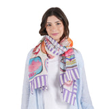 Tinned Treasures Scarf- Purple