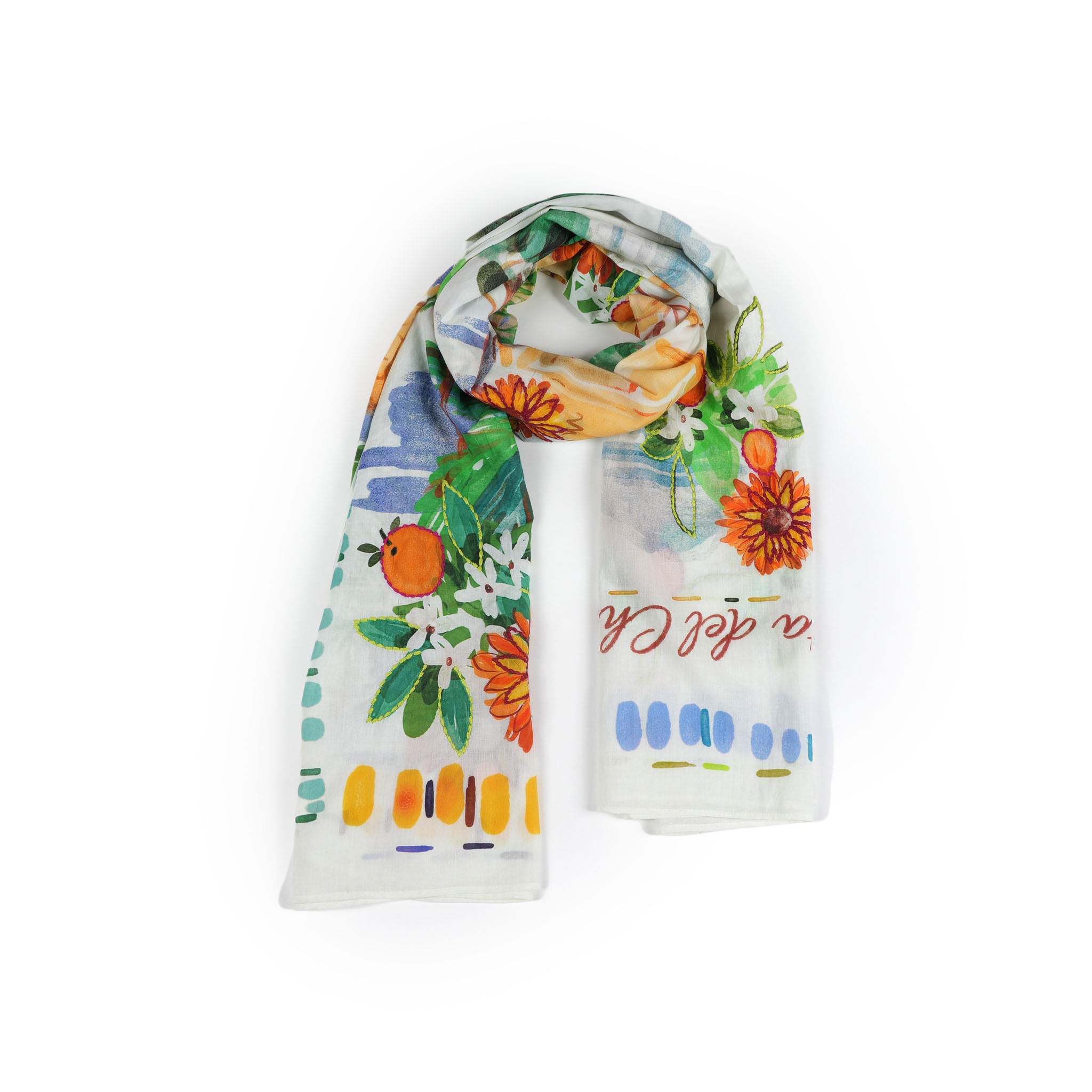 Sunny Village Scarf - Rust