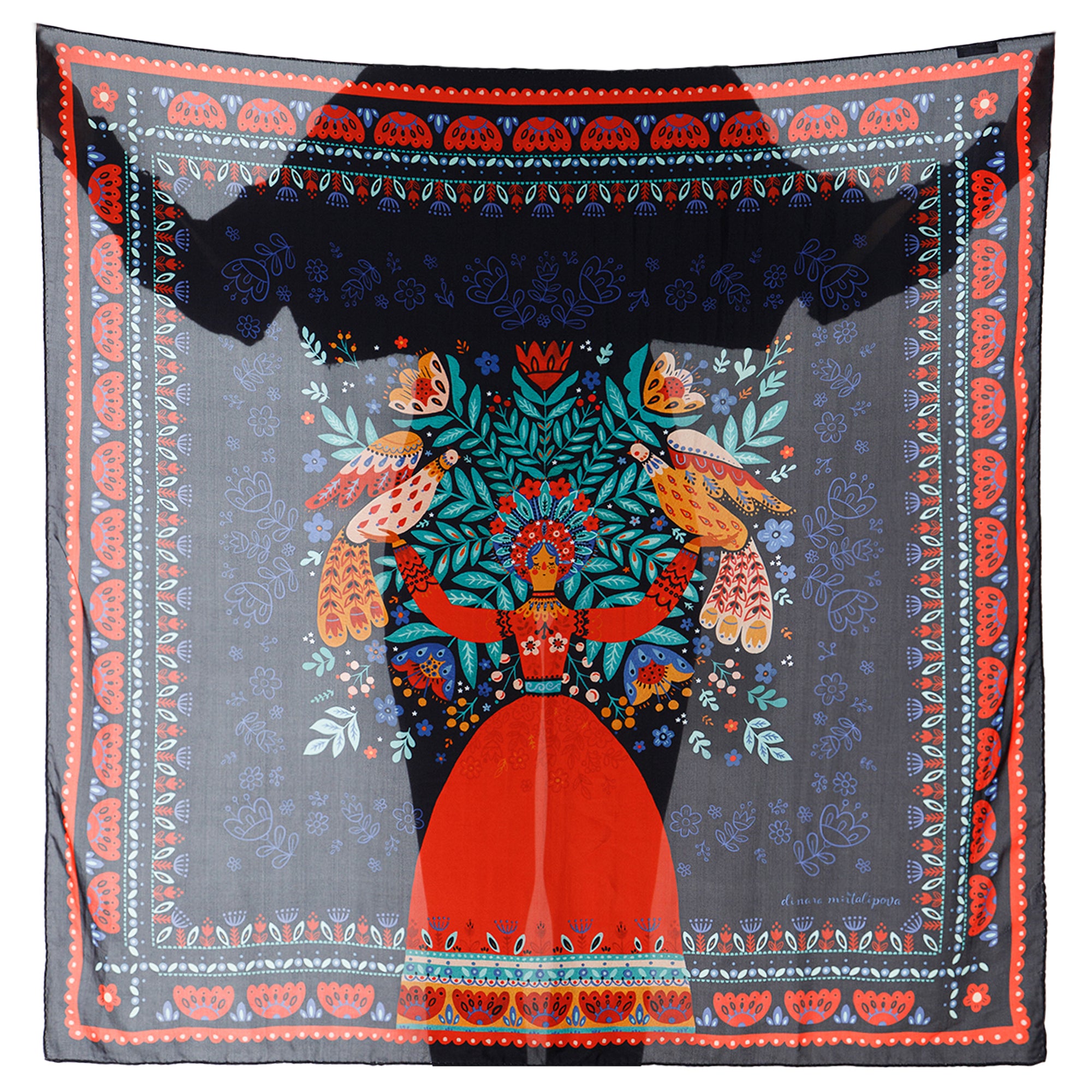 Dinara Mirtalipova Earth Goddess Silk Scarf