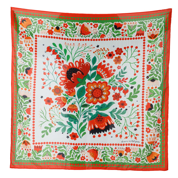 Dinara Mirtalipova Sunshine Bouquet Silk Scarf