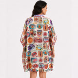 Tinned Treasures Kimono - Purple