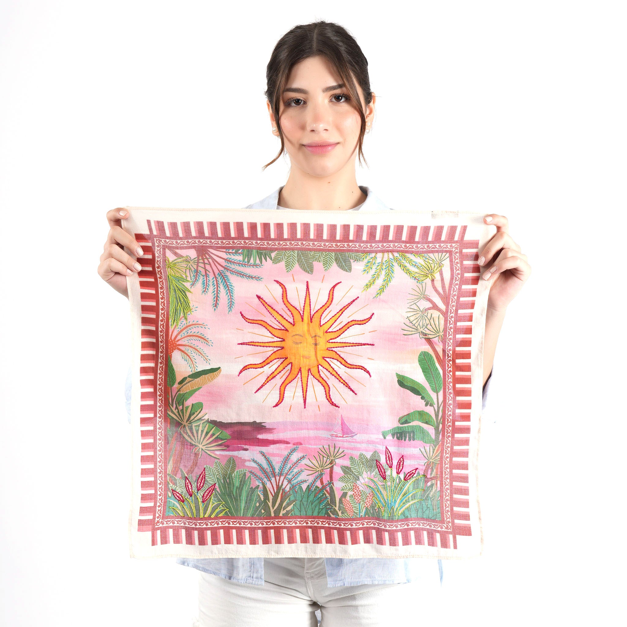 Golden Tide Bandana - Maroon