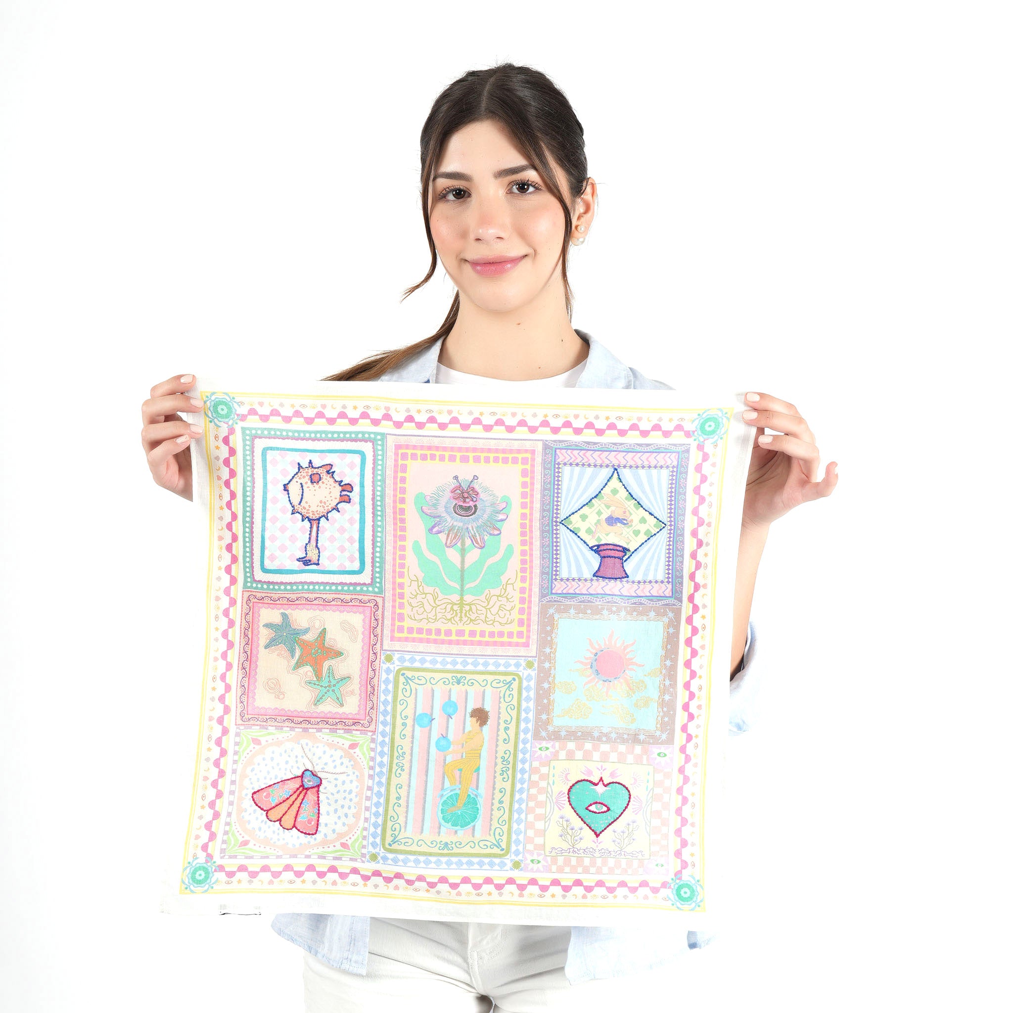 Mirabilia Storyboard Bandana - Peachy