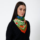 Dinara Mirtalipova Sultan Serenade Silk Scarf in Green