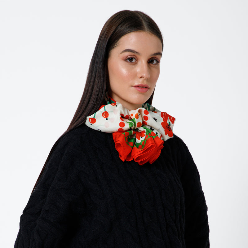Dinara Mirtalipova Sunshine Bouquet Silk Scarf