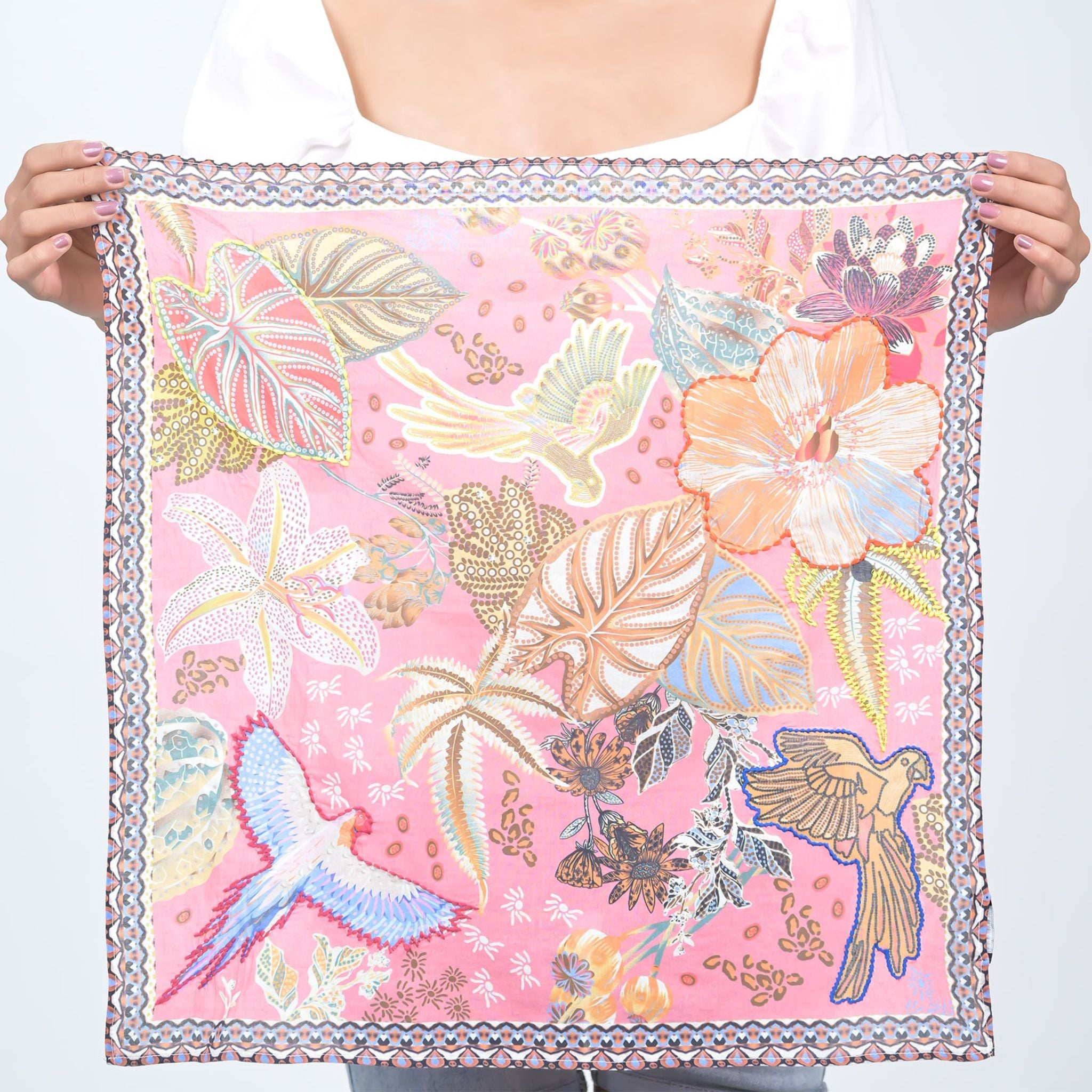 AMAZON FOREST BANDANA - FLAMINGO