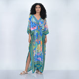 AMAZON FOREST CAFTAN - ROYAL BLUE