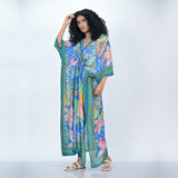 AMAZON FOREST CAFTAN - ROYAL BLUE