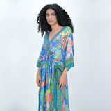 AMAZON FOREST CAFTAN - ROYAL BLUE