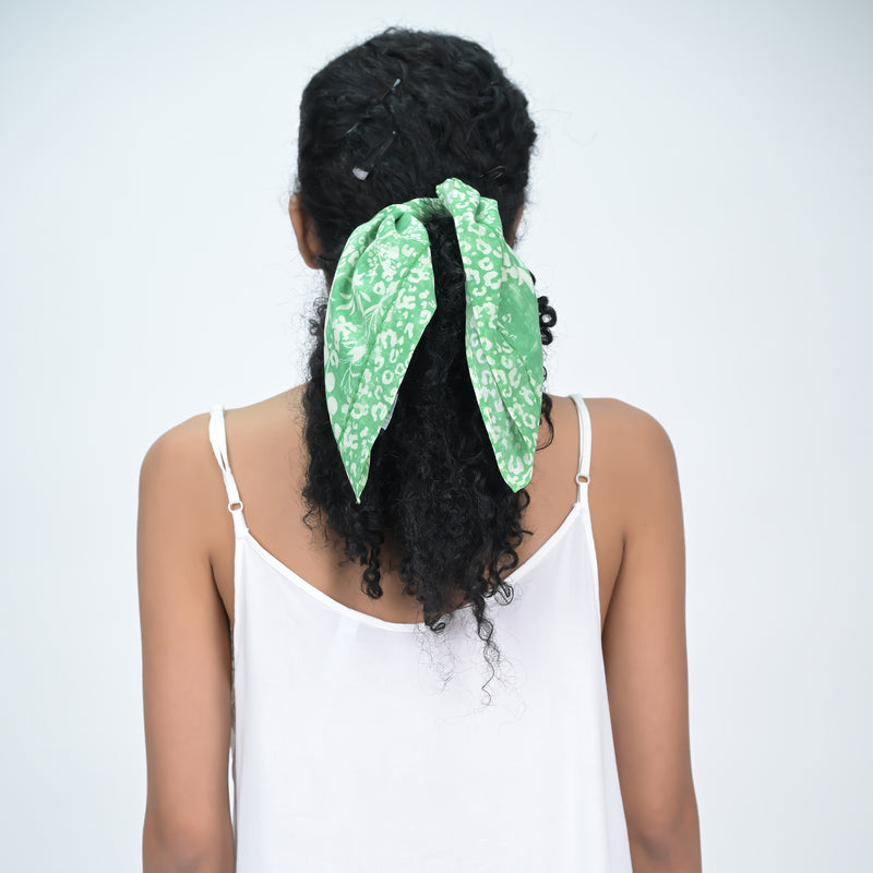 BINARY LEAFLET BANDANA - SEA FOAM