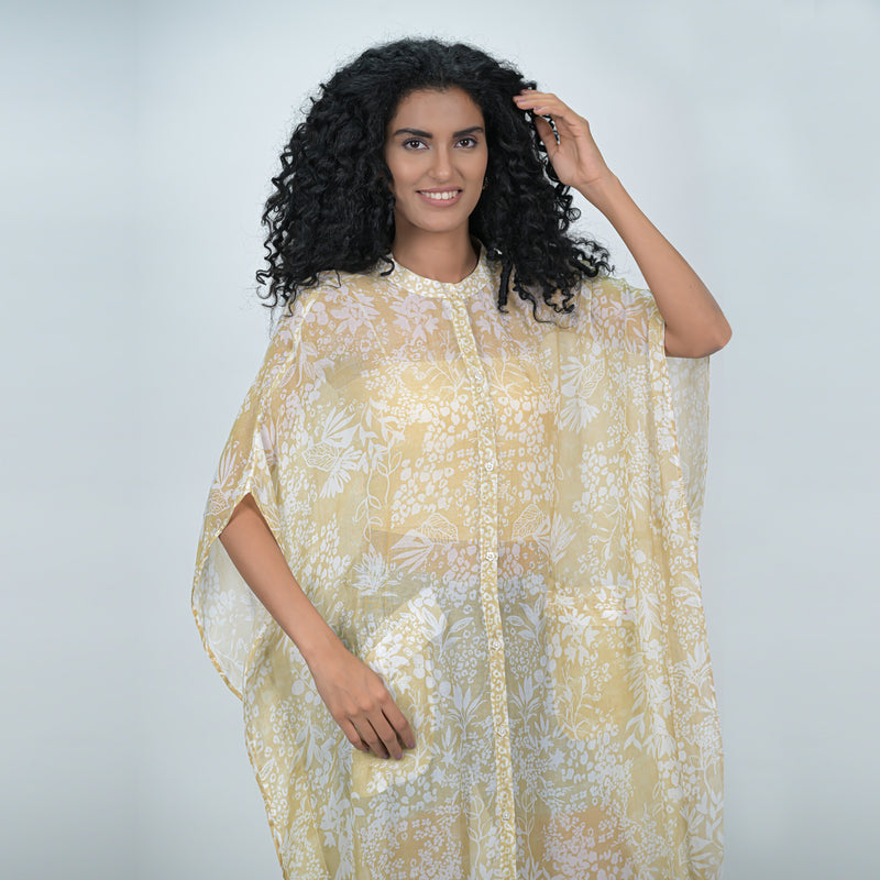 BINARY LEAFLET CAFTAN - GOLDEN