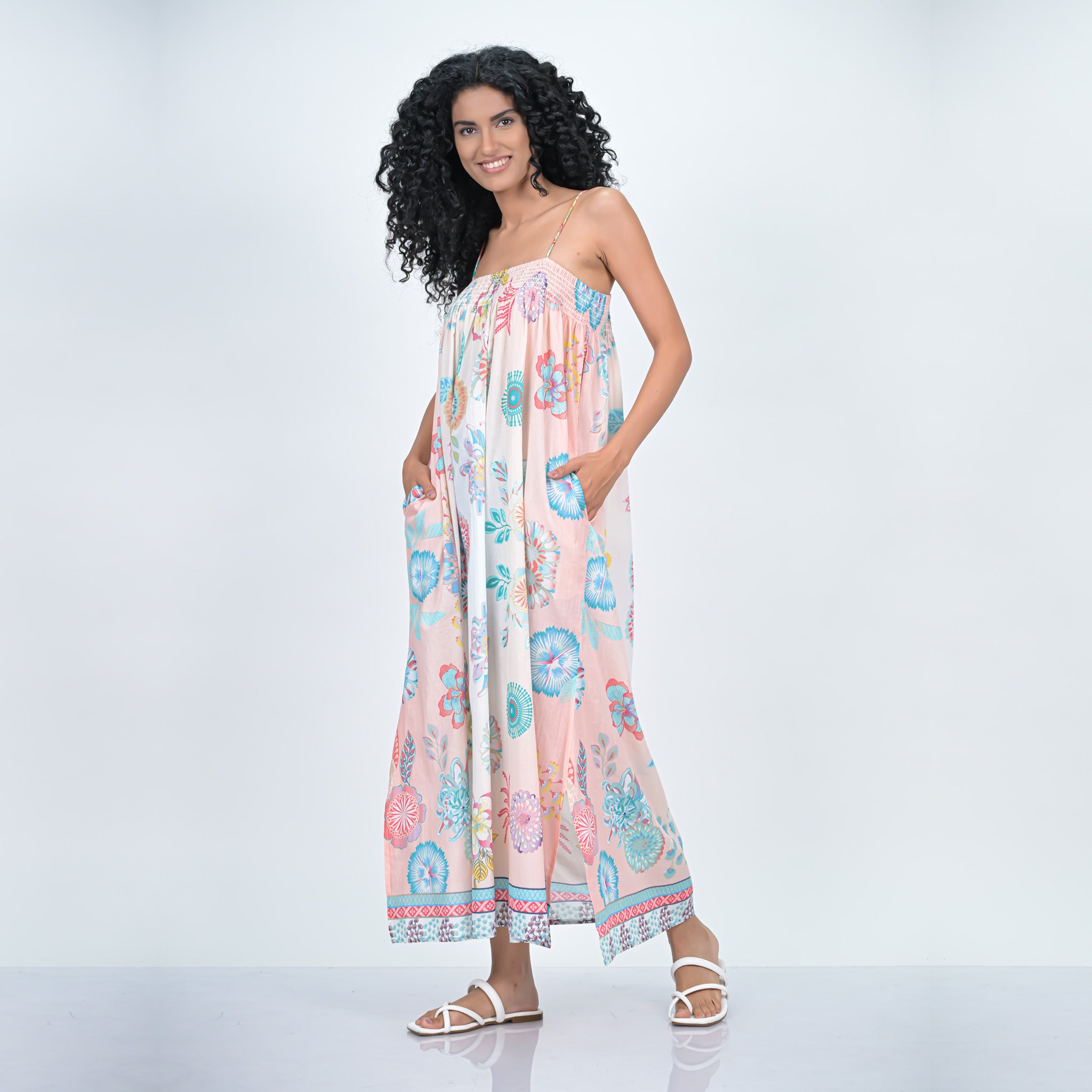 EQUATORIAL SWIMSUIT COVER UP - PEACH