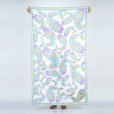 FISH PRINT SCARF - LILAC