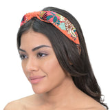 FLORAL HEADBAND - RUST