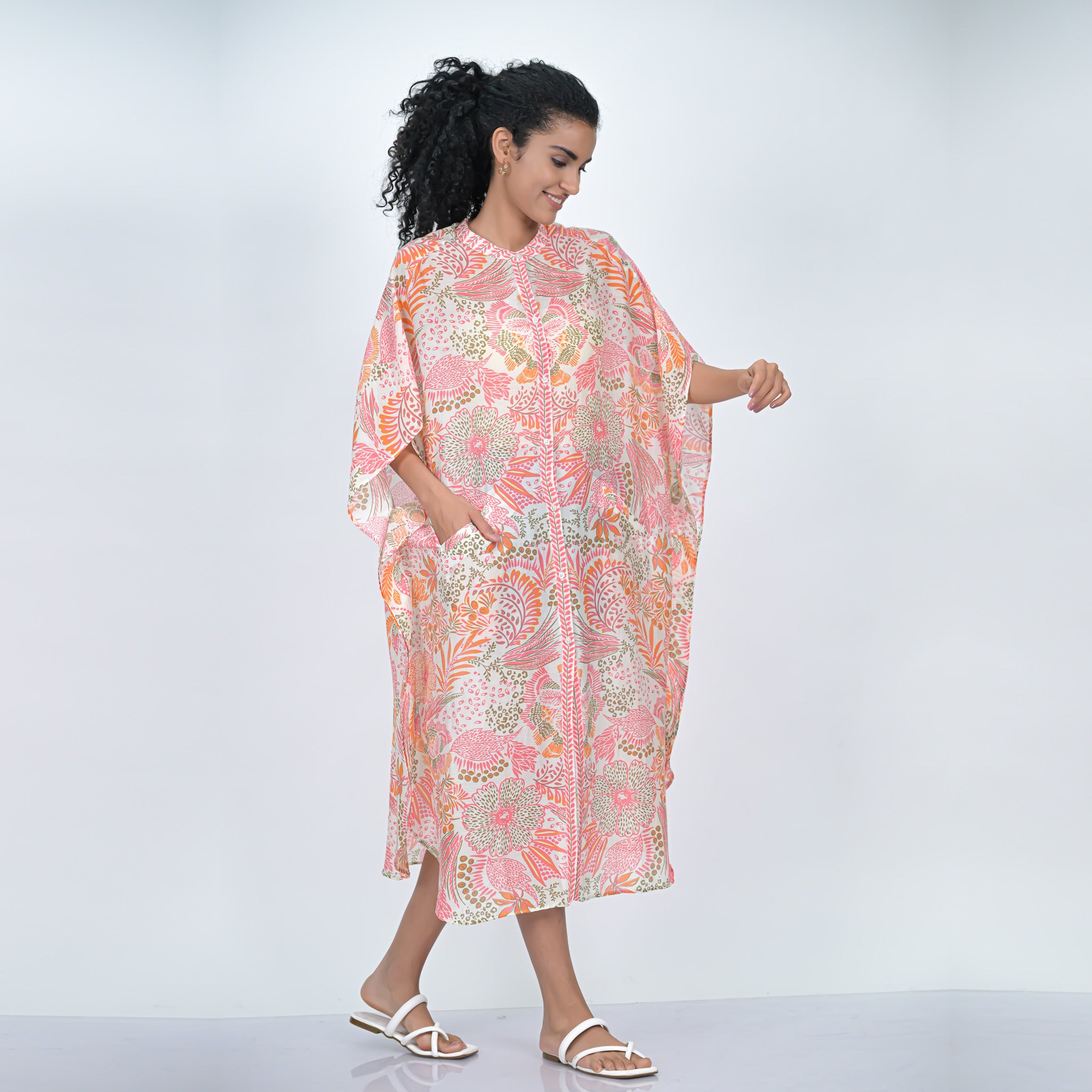 FLORET CAFTAN - PINK