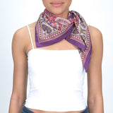 GEOMETRIC PRINT BANDANA - PURPLE