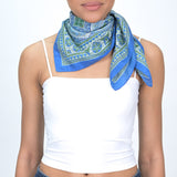 GEOMETRIC PRINT BANDANA - SKY