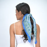 GEOMETRIC PRINT BANDANA - SKY