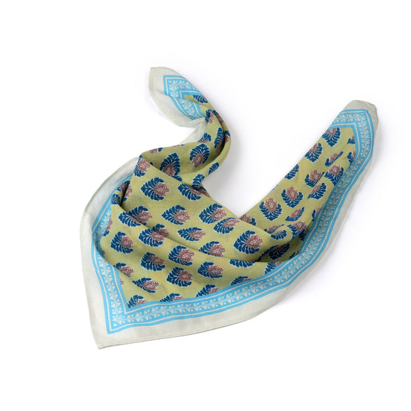 Cabana Palm Cotton Bandana - Pomelo