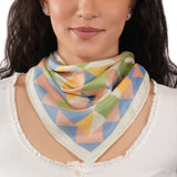 Mirage Silk Bandana - Quartz Pink