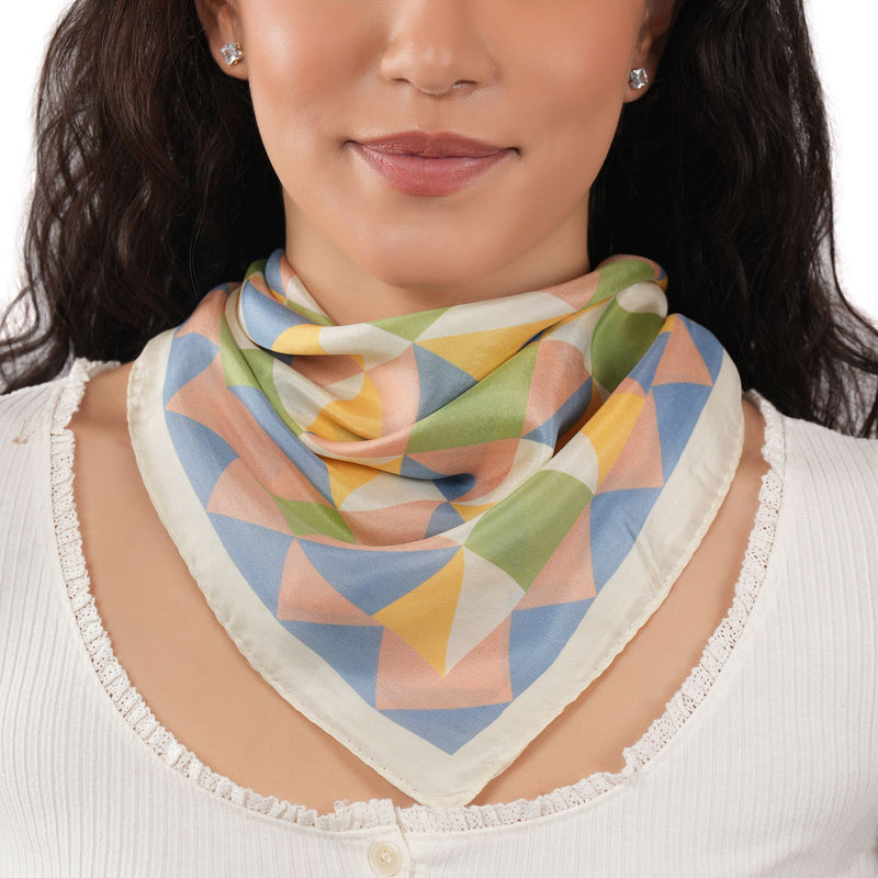 Mirage Silk Bandana - Quartz Pink