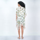 LEAF CASCADE KIMONO - IVORY