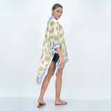 LEAF CASCADE KIMONO - YELLOW