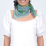 MOSAIC PRINT BANDANA - GREEN