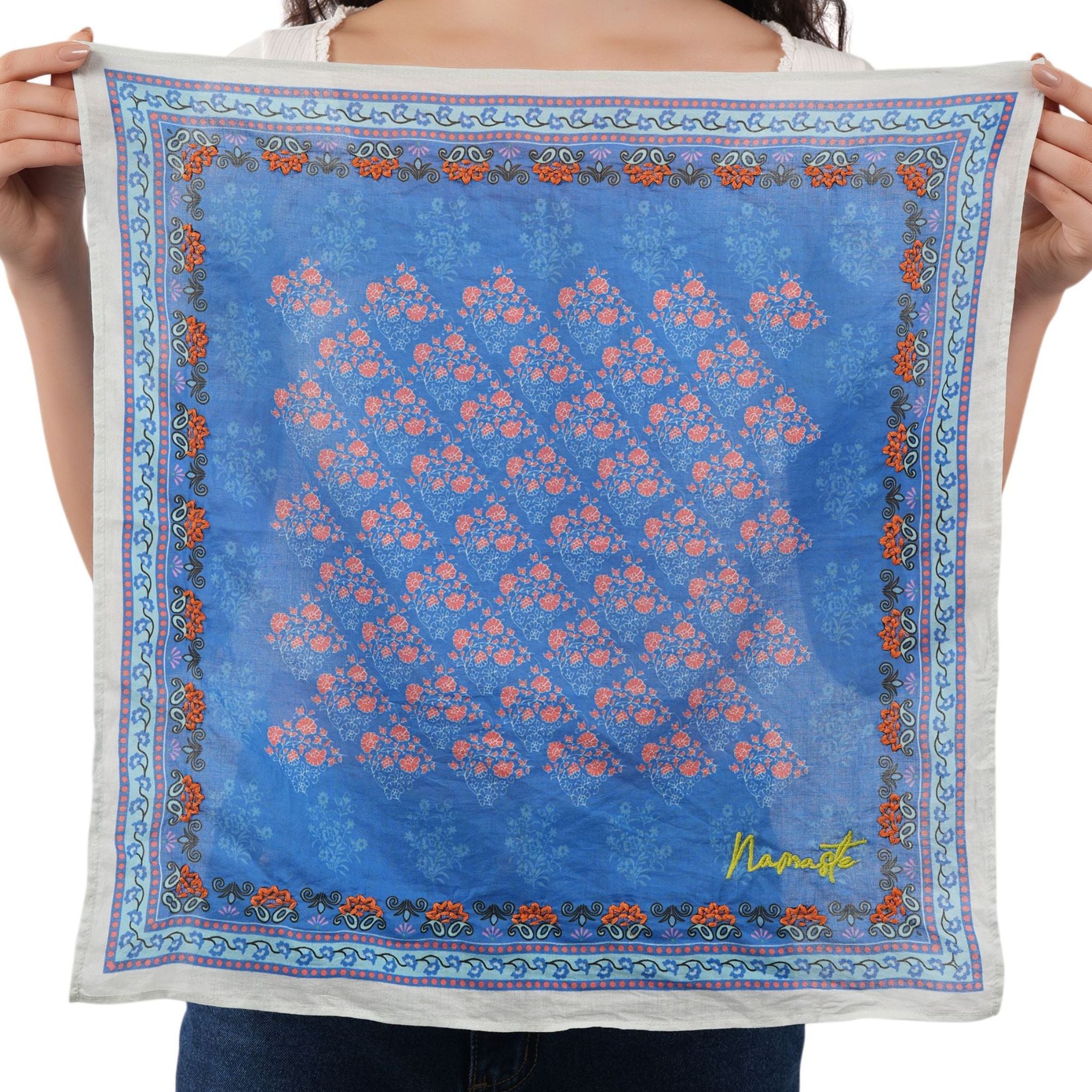 Namaste Cotton Bandana - Blue