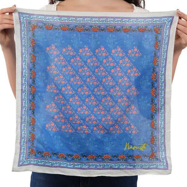 Namaste Cotton Bandana - Blue