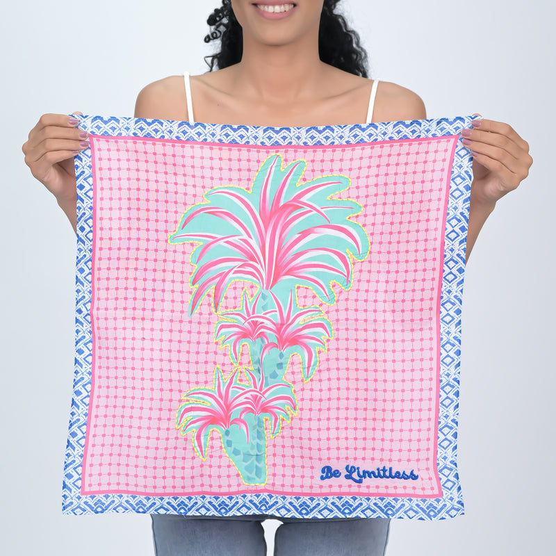 PALM TREE BANDANA - PINK