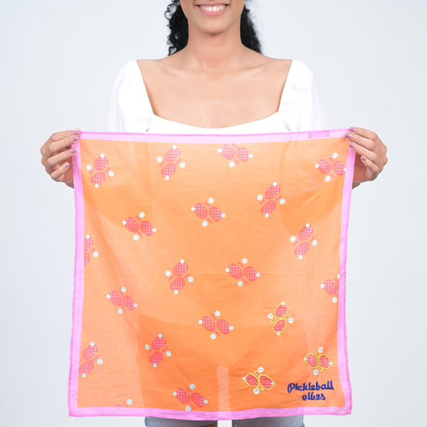 PICKLEBALL VIBES BANDANA - ORANGE