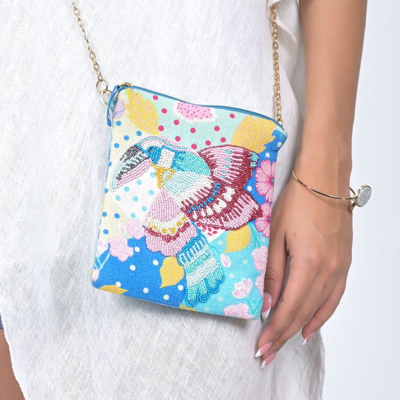 SONG BIRD SLING BAG - BLUE