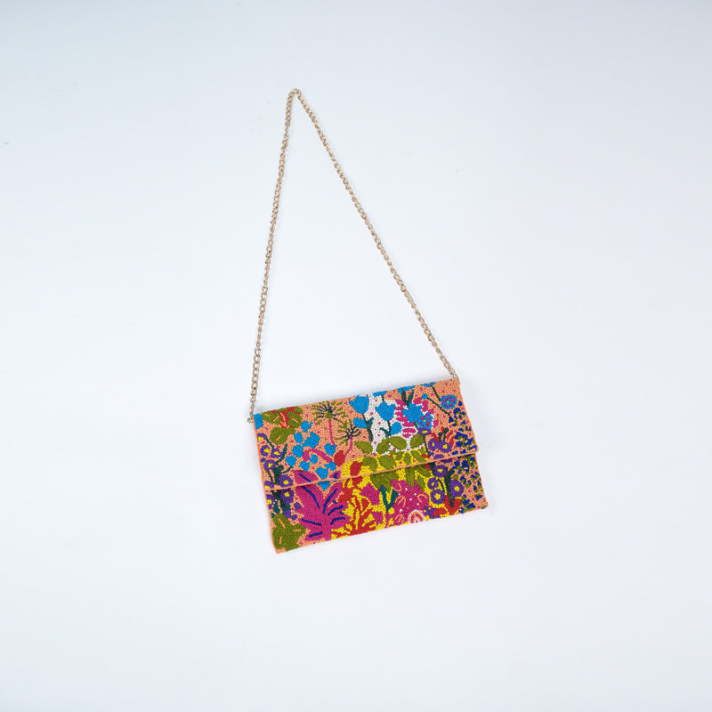 SPRING GODDESS CLUTCH - CARROT