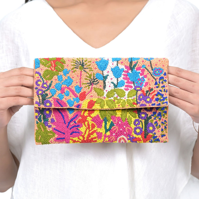 SPRING GODDESS CLUTCH - CARROT