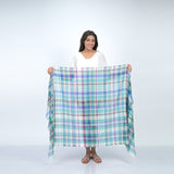 SUMMER PLAID SCARF - GREEN